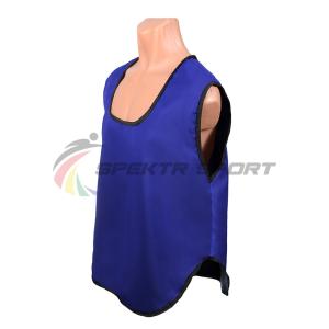Купить Манишка футбольная односторонняя Spektr Sport синяя, р.36-40 в Курчалое 